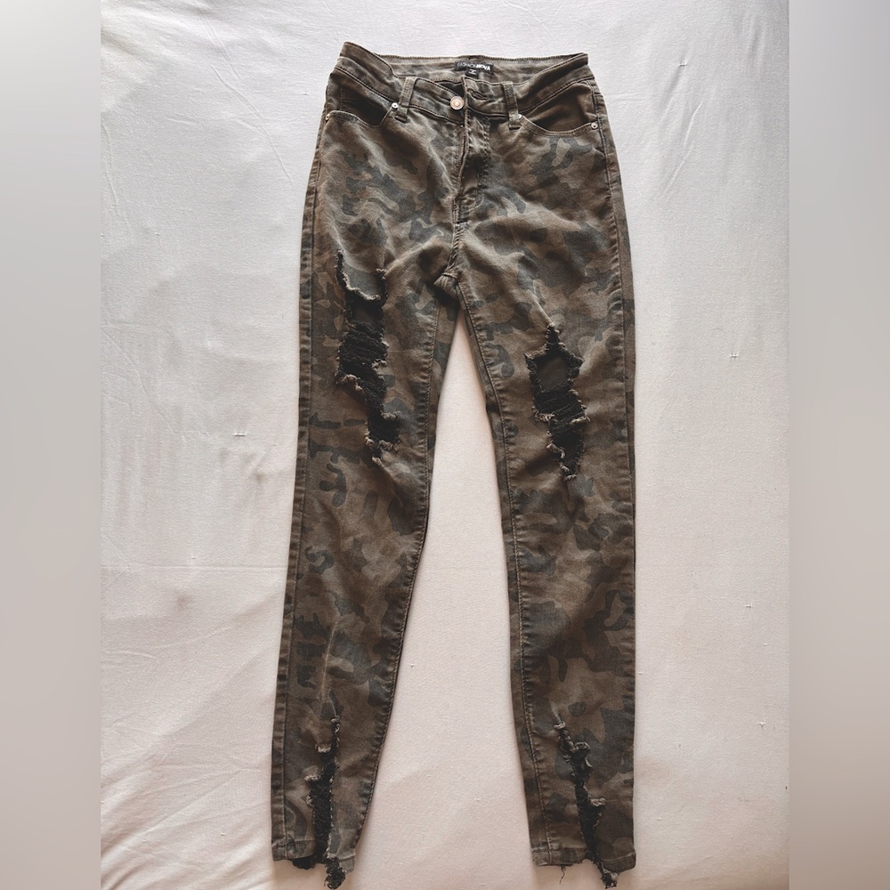 Camo Ripped Jeans
